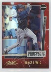 Royce Lewis [Spectrum Red] #P-5 Baseball Cards 2021 Panini Absolute Prospects Prices