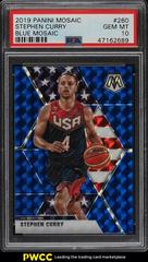 Stephen Curry [Blue Mosaic] #260 Basketball Cards 2019 Panini Mosaic Prices