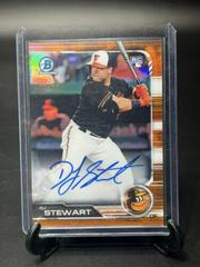 DJ Stewart [Orange Refractor] #CRA-DS Baseball Cards 2019 Bowman Chrome Rookie Autographs Prices