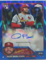 Alec Burleson [Blue RayWave] #AC-AB Baseball Cards 2023 Topps Chrome Update Autographs Prices