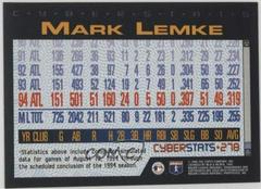 Mark Lemke Baseball Cards 1995 Topps Cyberstats Prices