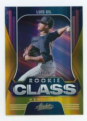 Luis Gil [Spectrum Gold] #RC-15 Baseball Cards 2022 Panini Absolute Rookie Class Prices