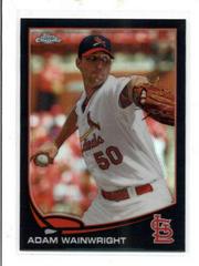 Adam Wainwright [Black Refractor] #43 Baseball Cards 2013 Topps Chrome Prices