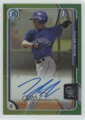 Tyler Nevin [Green Refractor] #BCATN Baseball Cards 2015 Bowman Chrome Draft Pick Autograph Prices