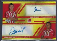 Paul Seguin, Jamie Leweling [Gold] #CDA-SL Soccer Cards 2022 Topps Chrome Bundesliga Dual Autographs Prices