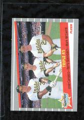 Triple A's [Canseco, Steinbach, McGwire] #634 Baseball Cards 1989 Fleer Glossy Prices