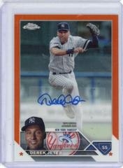 Derek Jeter [Orange] Baseball Cards 2023 Topps Chrome Update Legend Autographs Prices