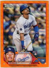 Miguel Vargas [Orange Wave] #161 Baseball Cards 2023 Topps Chrome Prices