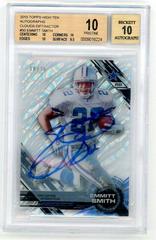 Emmitt Smith [Autograph Clouds Diffractor] #50 Football Cards 2015 Topps High Tek Prices