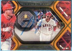 Mike Trout [Orange] #TA-MT Baseball Cards 2022 Topps Tribute Autographs Prices