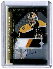 Jeremy Swayman [Premium Relic Autograph] #BDF-JS Hockey Cards 2021 Upper Deck Black Diamond Futures Prices