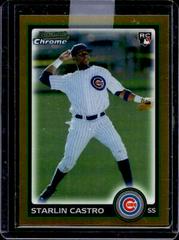 Starlin Castro [Gold Refractor] #211 Baseball Cards 2010 Bowman Chrome Prices