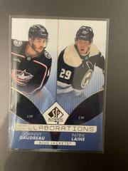 Johnny Gaudreau, Patrik Laine #C-13 Hockey Cards 2022 SP Authentic Collaborations Prices
