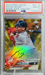 Rafael Devers [Gold Refractor] #RA-RD Baseball Cards 2018 Topps Chrome Rookie Autograph Prices