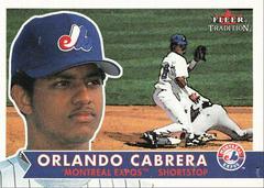 Orlando Cabrera #66 Baseball Cards 2001 Fleer Tradition Prices