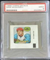 Sam McDowell Baseball Cards 1969 Topps Decals Prices