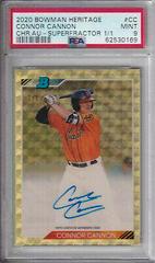Connor Cannon Baseball Cards 2020 Bowman Heritage Chrome Autographs Prices