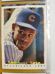 Sammy Sosa #9 Baseball Cards 1995 Topps Cyberstats Prices