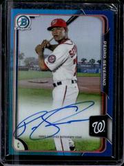 Pedro Severino [Blue Refractor] #PS Baseball Cards 2015 Bowman Chrome Autograph Prospect Prices