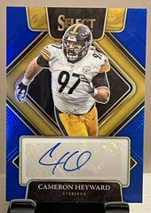Cameron Heyward [Blue] #SIP-CHE Football Cards 2021 Panini Select Signatures Prizm Prices