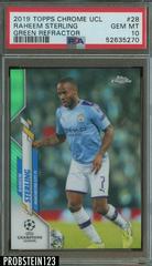 Raheem Sterling [Green Refractor] Soccer Cards 2019 Topps Chrome UEFA Champions League Prices