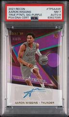 Aaron Wiggins [Purple] Basketball Cards 2021 Panini Recon True Potential Signatures Prices