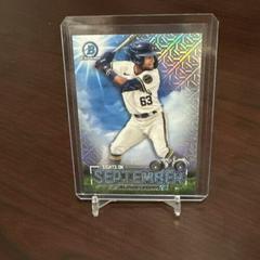 Jackson Chourio [Mega Box Mojo Refractor] #SOS-11 Baseball Cards 2023 Bowman Sights on September Prices