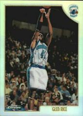 Glen Rice Refractor Basketball Cards 1998 Topps Chrome Prices