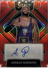 Angelo Dawkins [Red Prizm] Wrestling Cards 2022 Panini Select WWE Signatures Prices