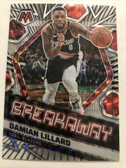 Damian Lillard [White] #18 Basketball Cards 2022 Panini Mosaic Breakaway Prices