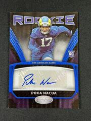 Puka Nacua [Blue Etch] #RS-18 Football Cards 2023 Panini Certified Rookie Signatures Prices