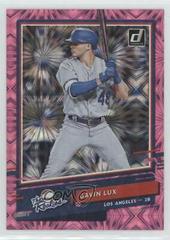 Gavin Lux [Pink Fireworks] Baseball Cards 2020 Panini Donruss the Rookies Prices