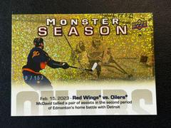 Connor McDavid [Gold] #MS-55 Hockey Cards 2023 Upper Deck Monster Season Prices