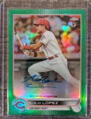 Alejo Lopez [Green] #RA-AL Baseball Cards 2022 Topps Chrome Rookie Autographs Prices