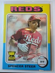 Spencer Steer [Special Edition Red Ink] #ROA-SS Baseball Cards 2024 Topps Heritage Real One Autograph Prices