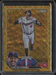 Carlos Correa [Wave Gold] #6 Baseball Cards 2023 Topps Gilded Collection Prices
