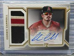 Corbin Carroll #DRPC-CC Baseball Cards 2023 Topps Definitive Rookie Patch Autographs Collection Prices