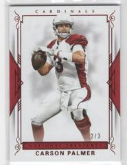 Carson Palmer [Jersey Number Red] #22 Football Cards 2017 Panini National Treasures Prices