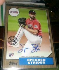 Spencer Strider [Gold] #87BA-SS Baseball Cards 2022 Topps 1987 Autographs Prices