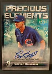 Cristian Hernandez [Autograph] Baseball Cards 2023 Bowman Platinum Precious Elements Prices