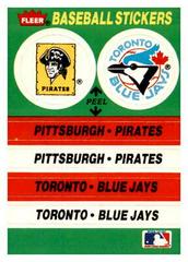 Toronto Blue Jays / Montreal Expos Baseball Cards 1987 Fleer Team Stickers Prices