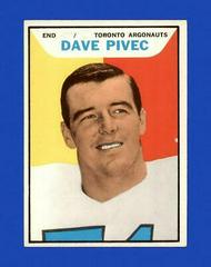 Dave Pivec #111 Football Cards 1965 Topps CFL Prices