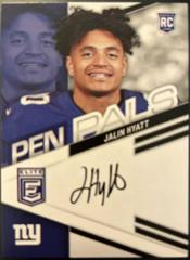 Jalin Hyatt [Black Gold Ink] #PPJHY Football Cards 2023 Panini Donruss Elite Pen Pals Autographs Prices
