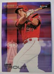 Mike Trout [Purple Refractor] #1 Baseball Cards 2016 Topps Finest Prices
