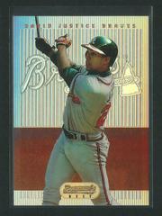 David Justice [Red Refractor] Baseball Cards 1995 Bowman's Best Prices