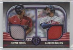 Rafael Devers, Xander Bogaerts [Purple] #DR2-DB Baseball Cards 2022 Topps Tribute Dual Relics 2 Prices