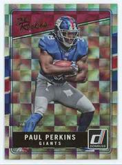 Paul Perkins #17 Football Cards 2016 Panini Donruss the Rookies Prices