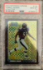Terrell Suggs [Xfractor] Football Cards 2003 Bowman Chrome Prices