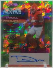 Darnell Washington [Prismatic Green] #SP-DW1 Football Cards 2023 Leaf Vivid Autographs Sideline Painting Prices