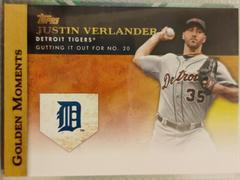 Justin Verlander Baseball Cards 2012 Topps Golden Moments Prices